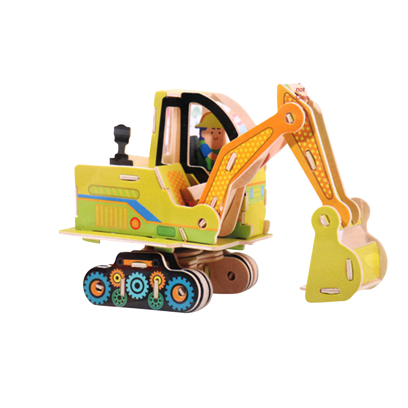 Gallickan 3D Wooden Puzzles for Kids 4-8 Year Old, Wooden Construction Truck Toys DIY Assembly Car Building Model Kits Wood STEM Toys Gifts for Boys Girls, A